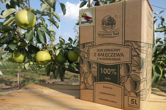 Sok jabłkowy z rabarbarem 5l
