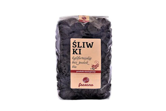 Śliwki kalifornijskie bez pestek suszone EKO 1 kg